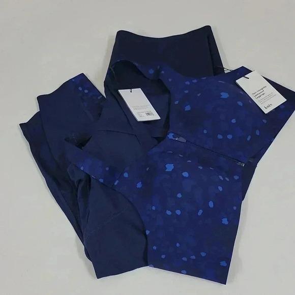 SET Stashable High Rise Legging. & Catalyst Front Zip Sports Bra - Picture 2 of 16